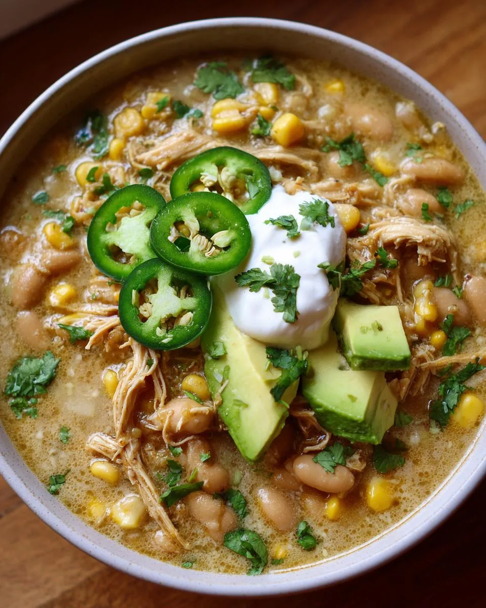 Chunky Slow-Cooked White Chili - detail 5