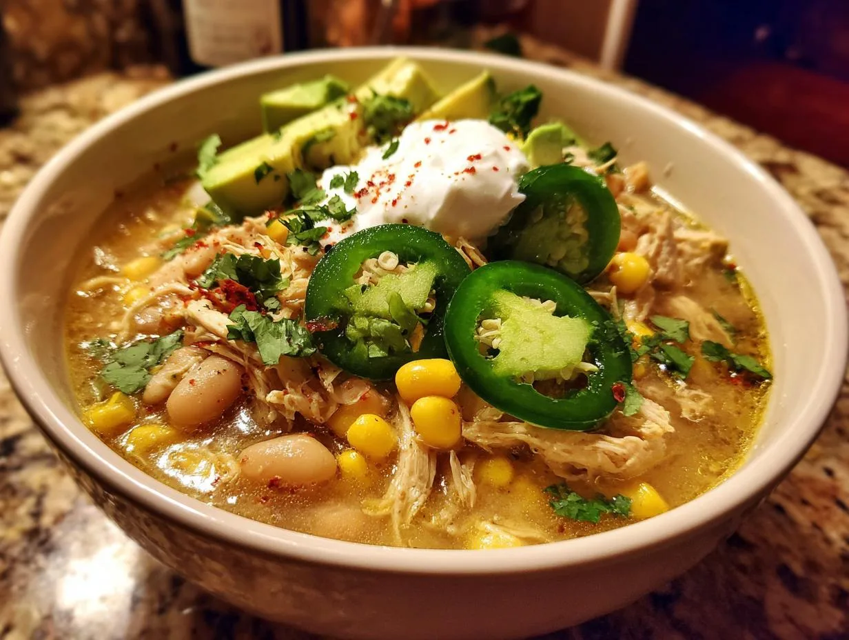 Irresistible Chunky Slow-Cooked White Chili in 8 Hours