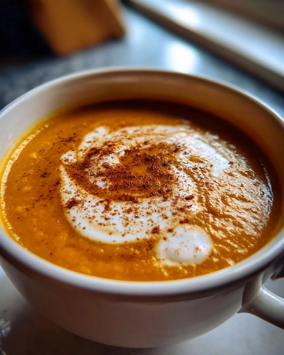 Creamy Butternut Squash Soup - detail 2