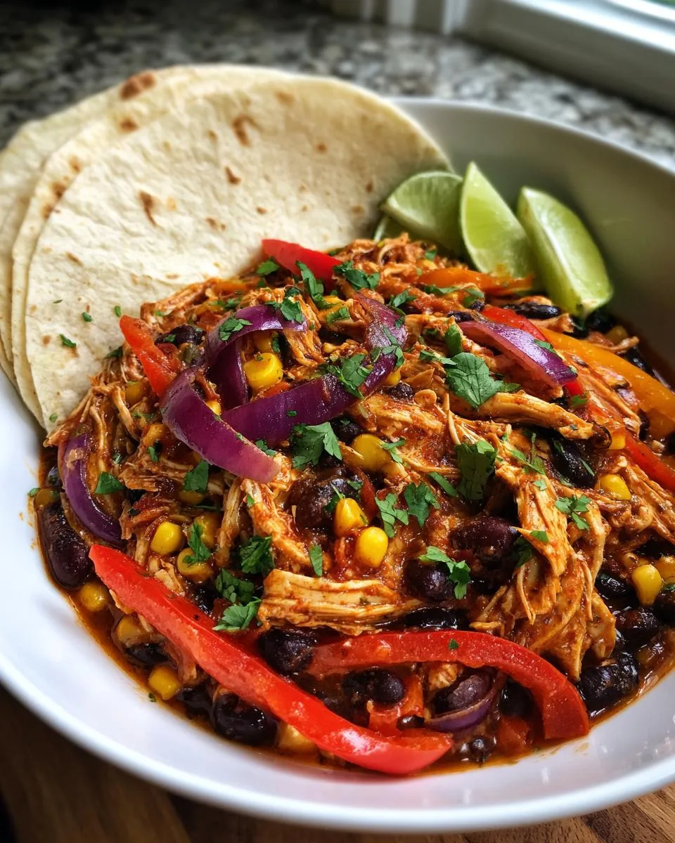 Crock Pot Chicken Fajitas - detail 4