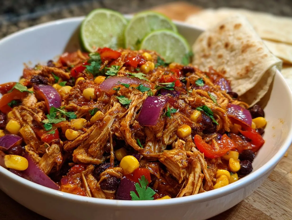3-Ingredient Crock Pot Chicken Fajitas – Effortless & Delicious