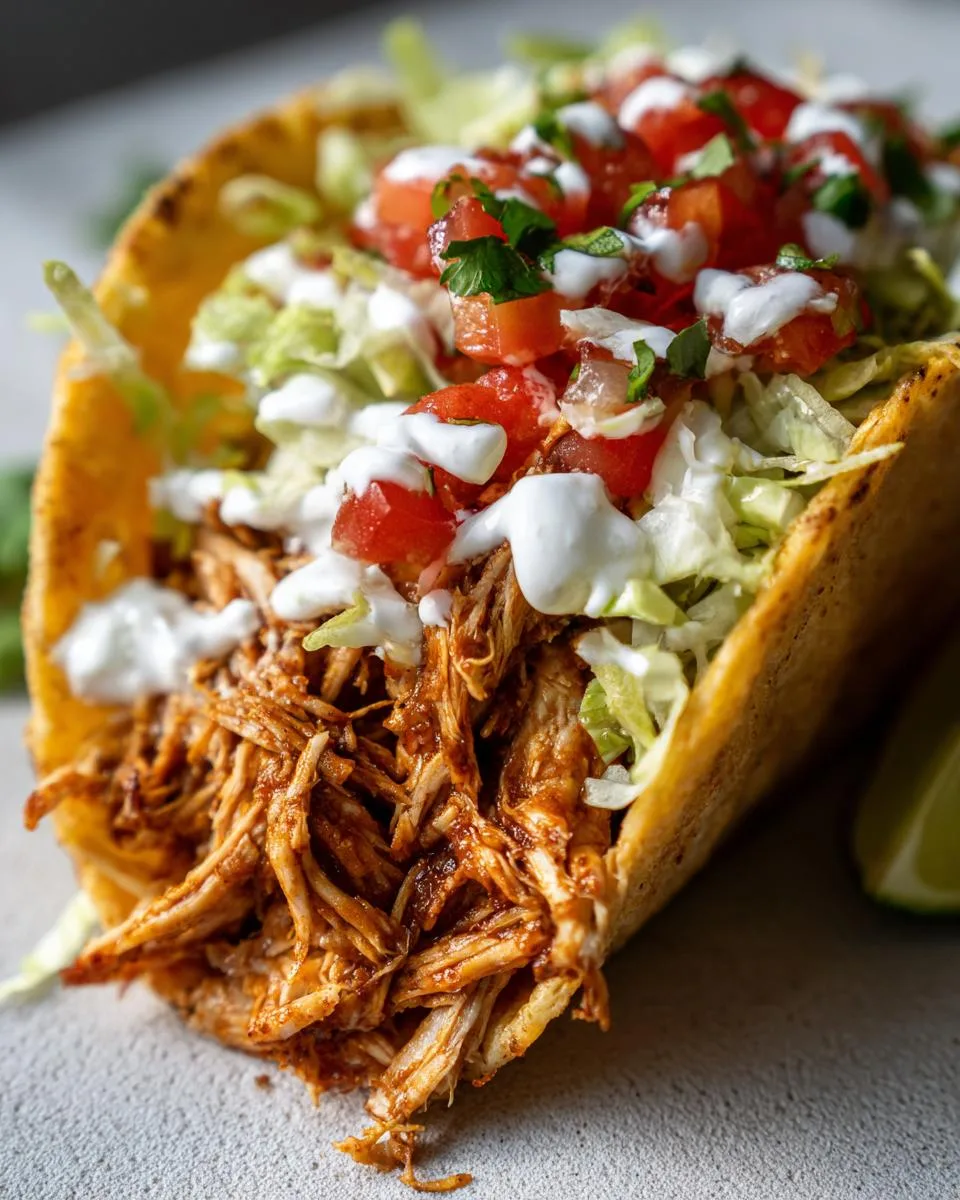 Crock Pot Ranch Chicken Tacos - detail 3