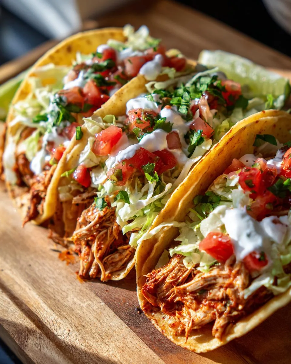 Crock Pot Ranch Chicken Tacos - detail 4