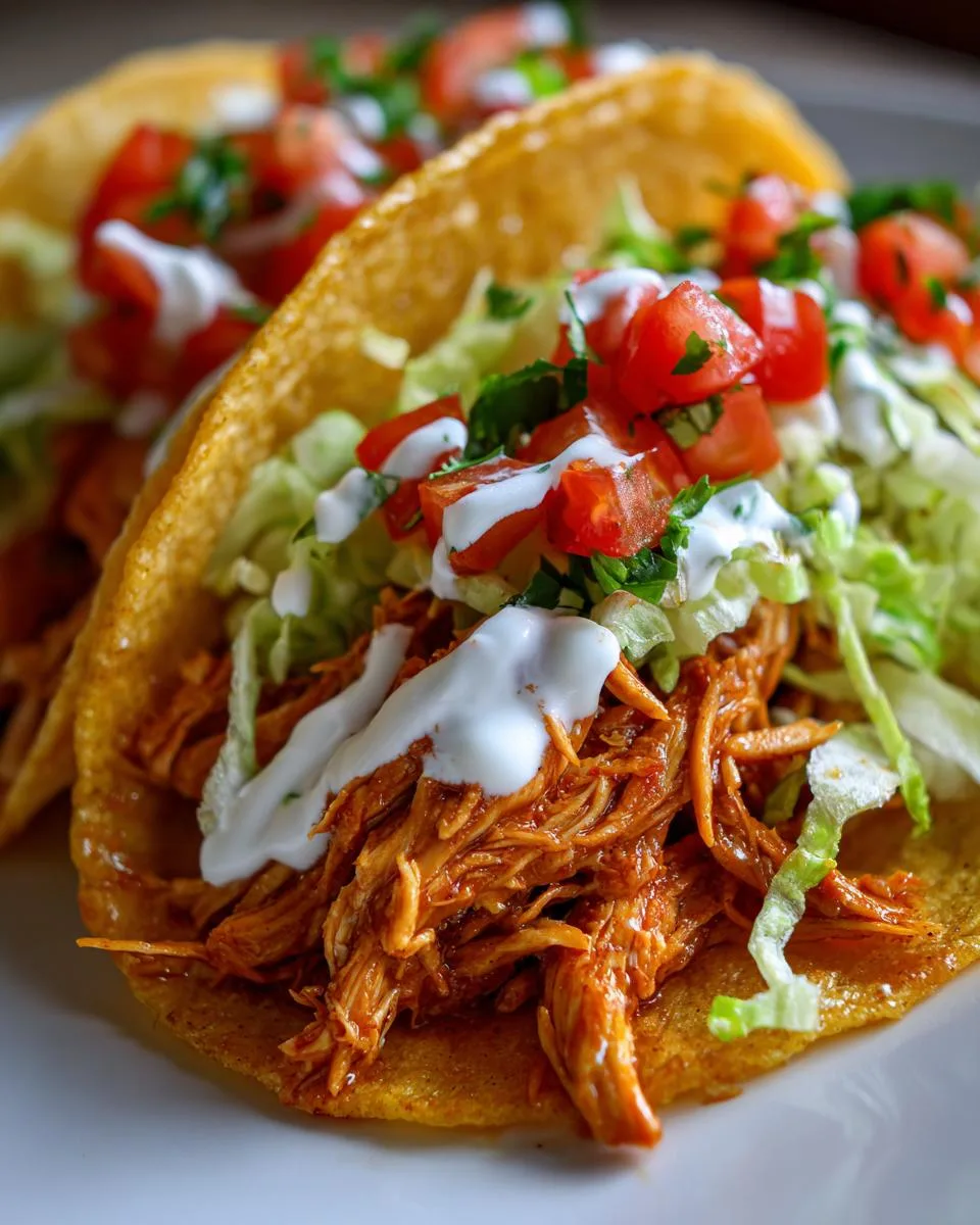 Crock Pot Ranch Chicken Tacos - detail 5