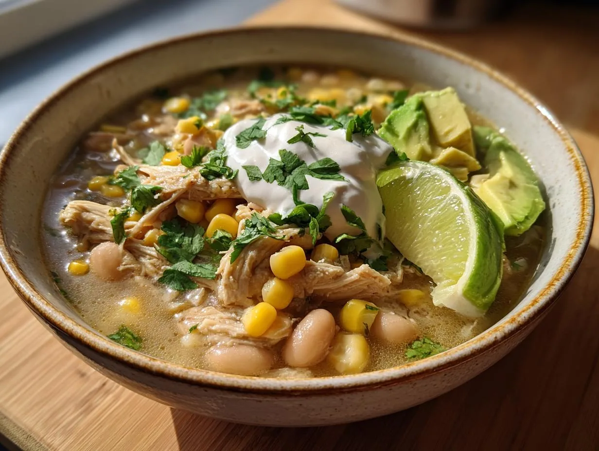 Irresistible Crock Pot White Chicken Chili in 4 Easy Steps