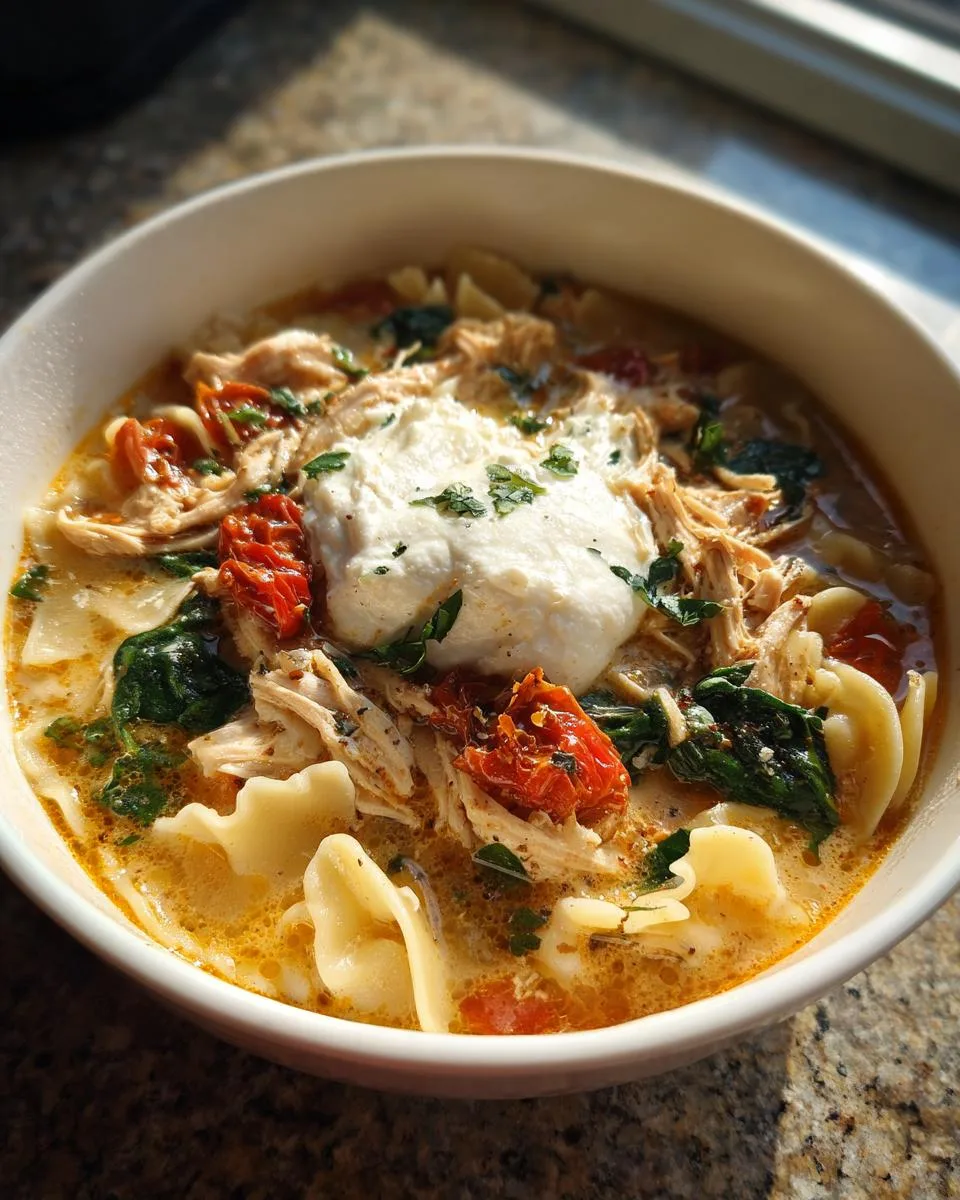 Crock Pot White Lasagna Soup - detail 1
