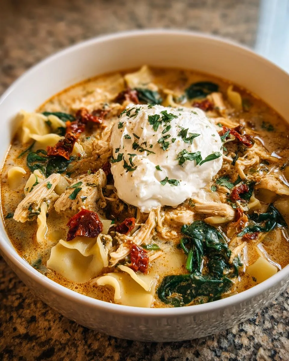 Crock Pot White Lasagna Soup - detail 5