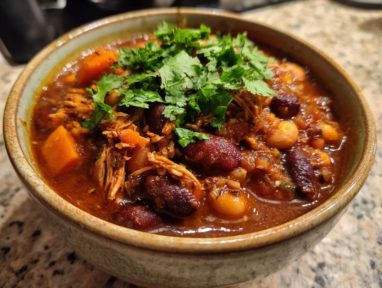 Hearty Crockpot 3-Bean Chicken Chili Recipe You’ll Crave