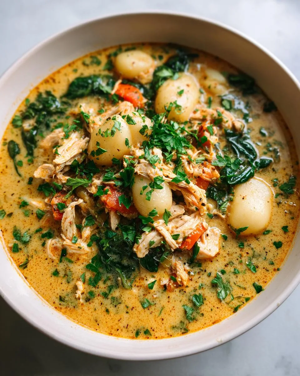 Crockpot Chicken Gnocchi Soup - detail 5