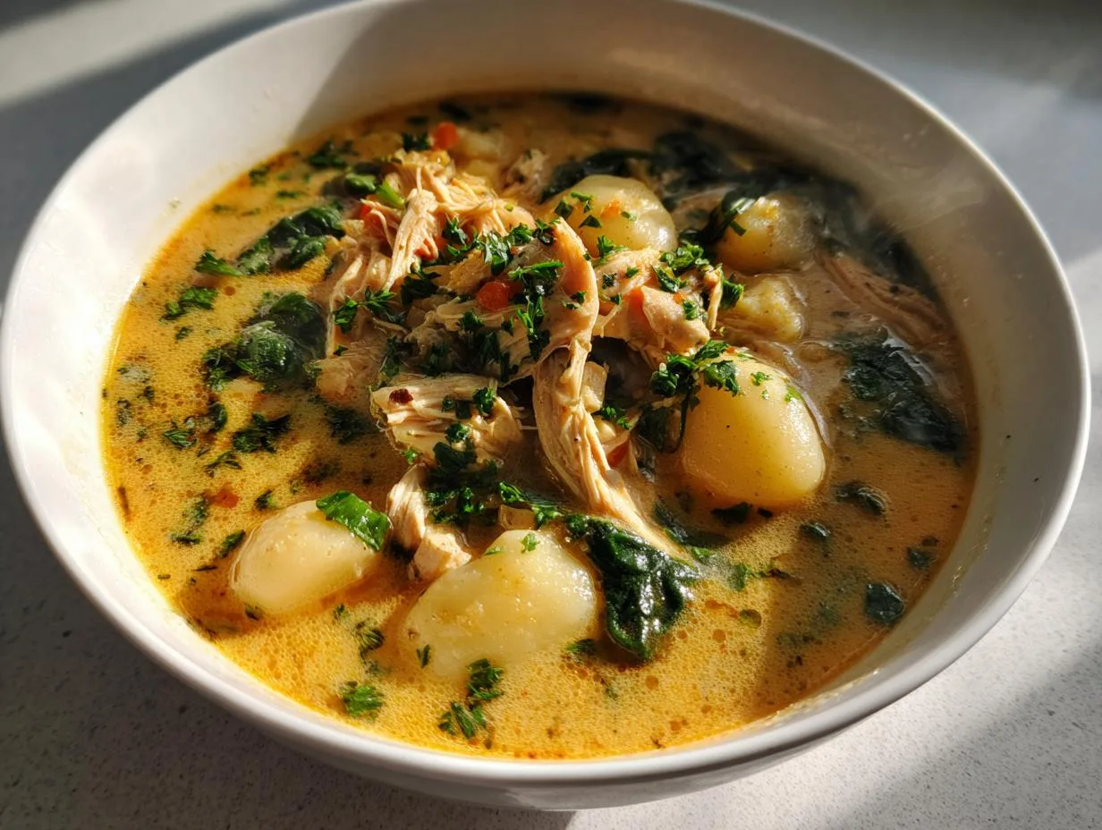 Creamy Crockpot Chicken Gnocchi Soup in Just 4 Hours