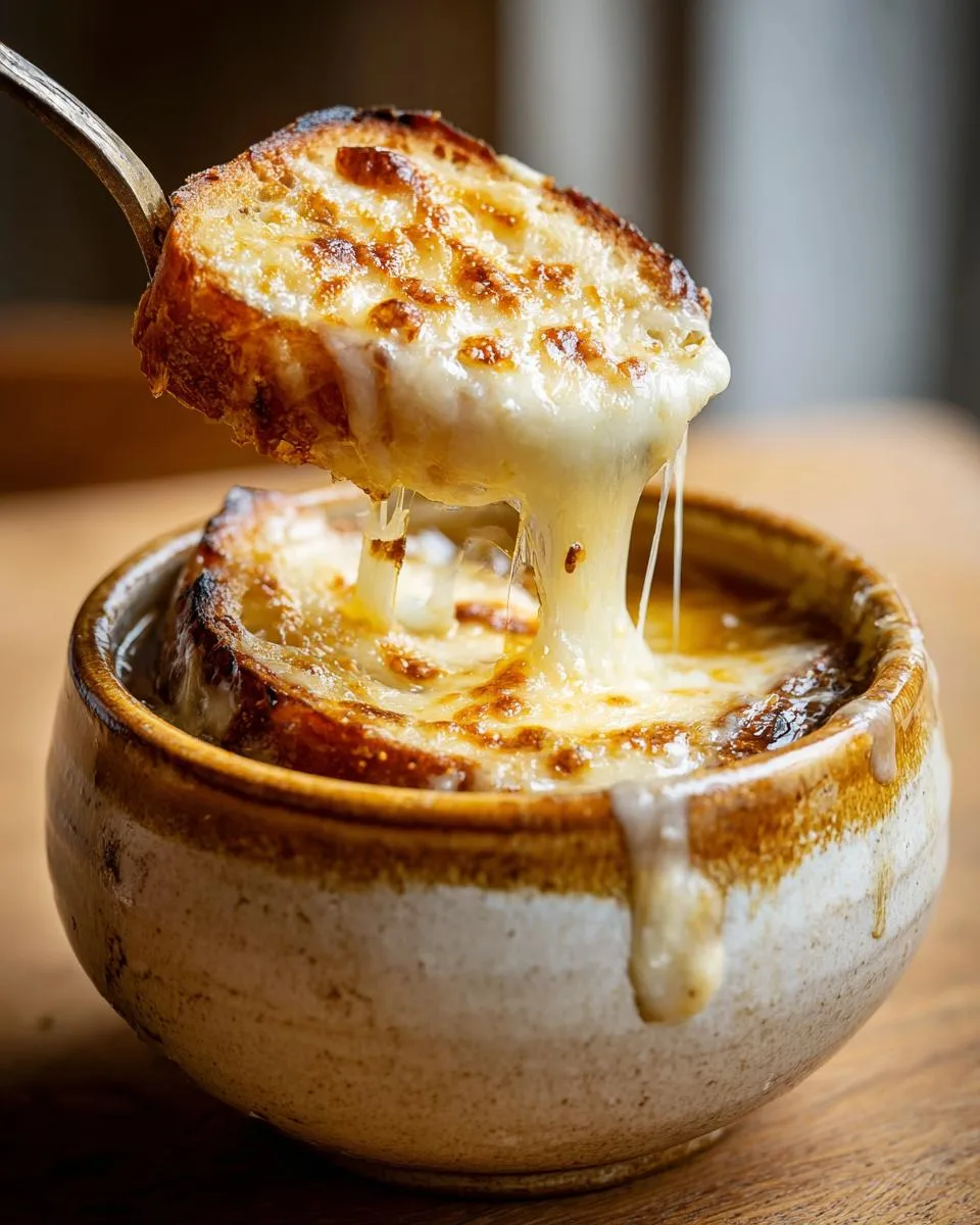 Crockpot French Onion soup - detail 4