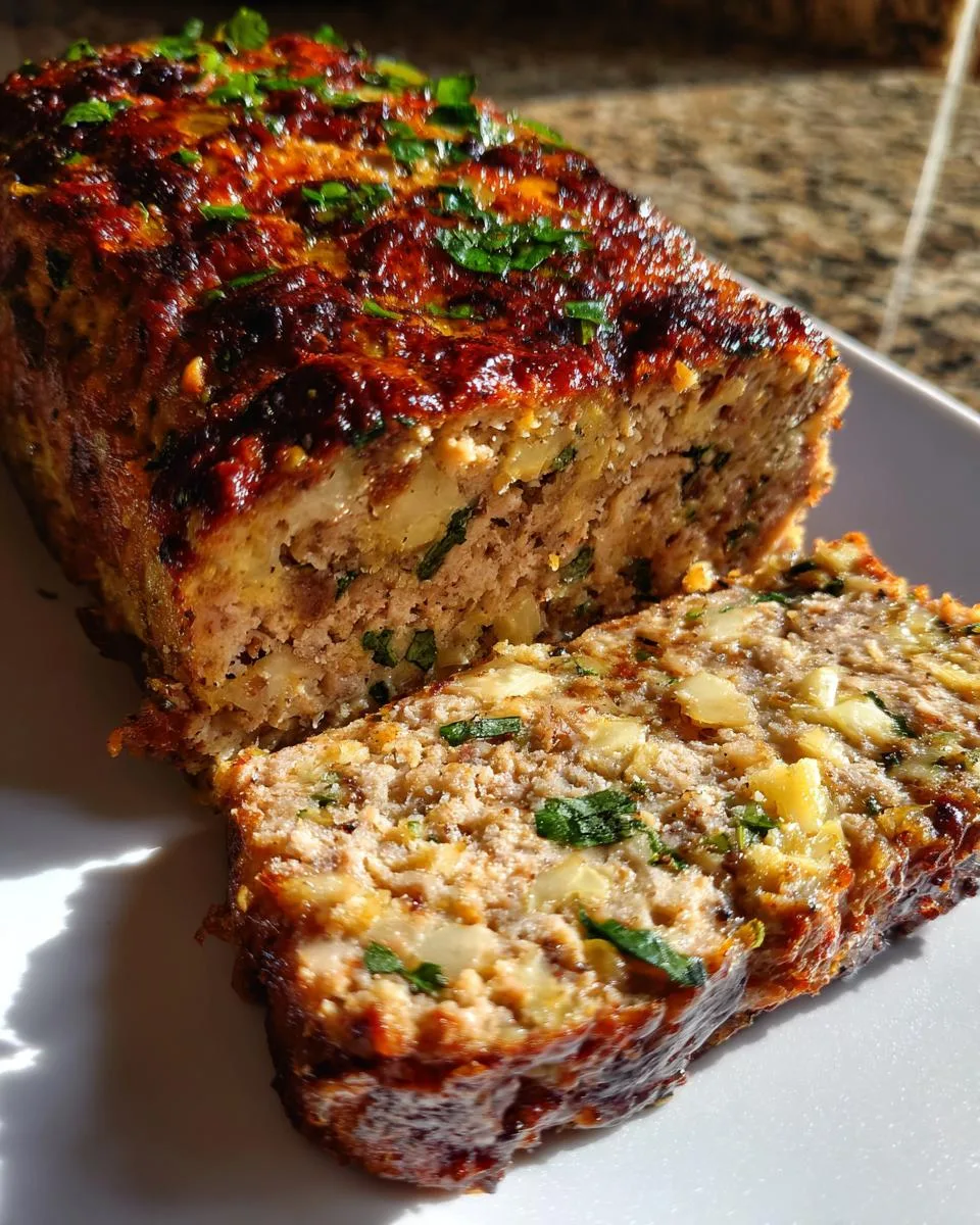 Garlic Parmesan Chicken Meatloaf - detail 4