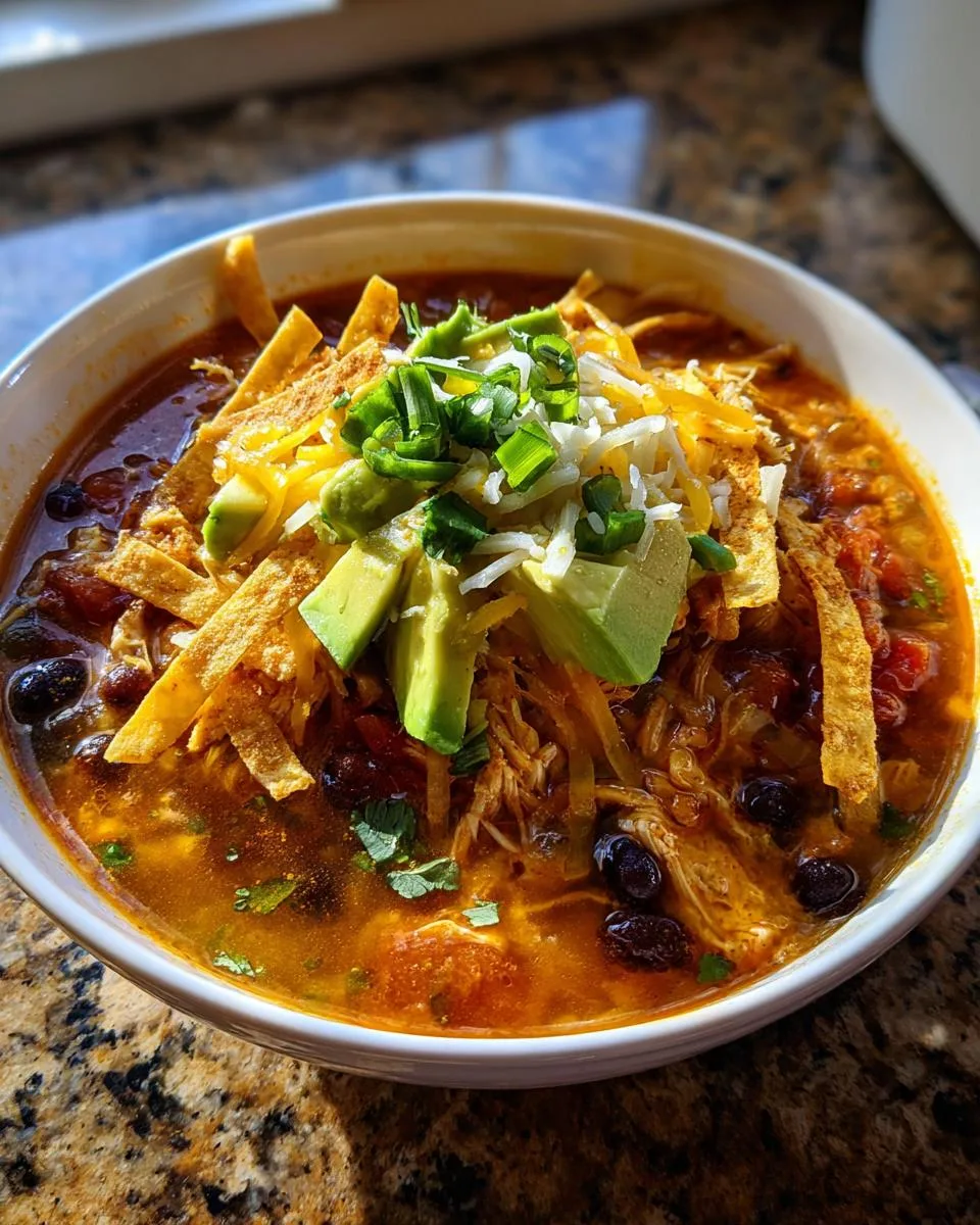 Healthy Chicken Tortilla Soup - detail 2