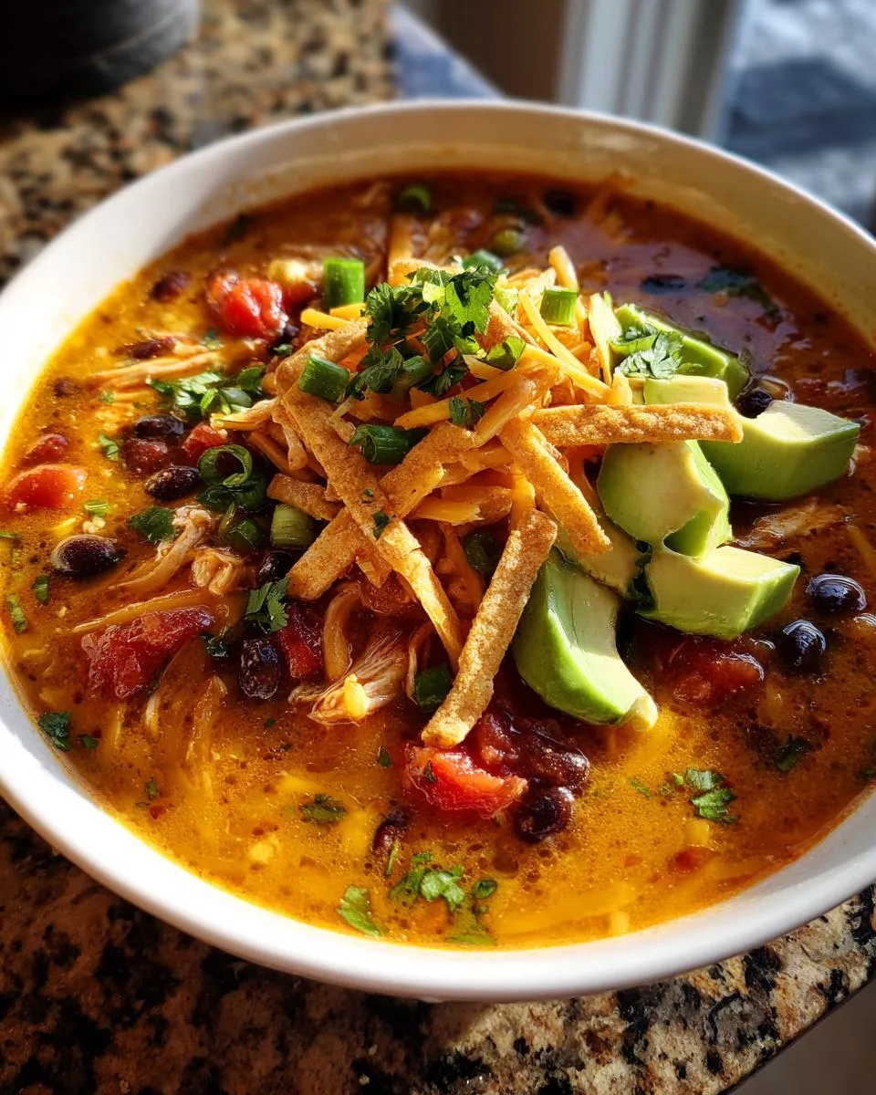 Healthy Chicken Tortilla Soup - detail 3