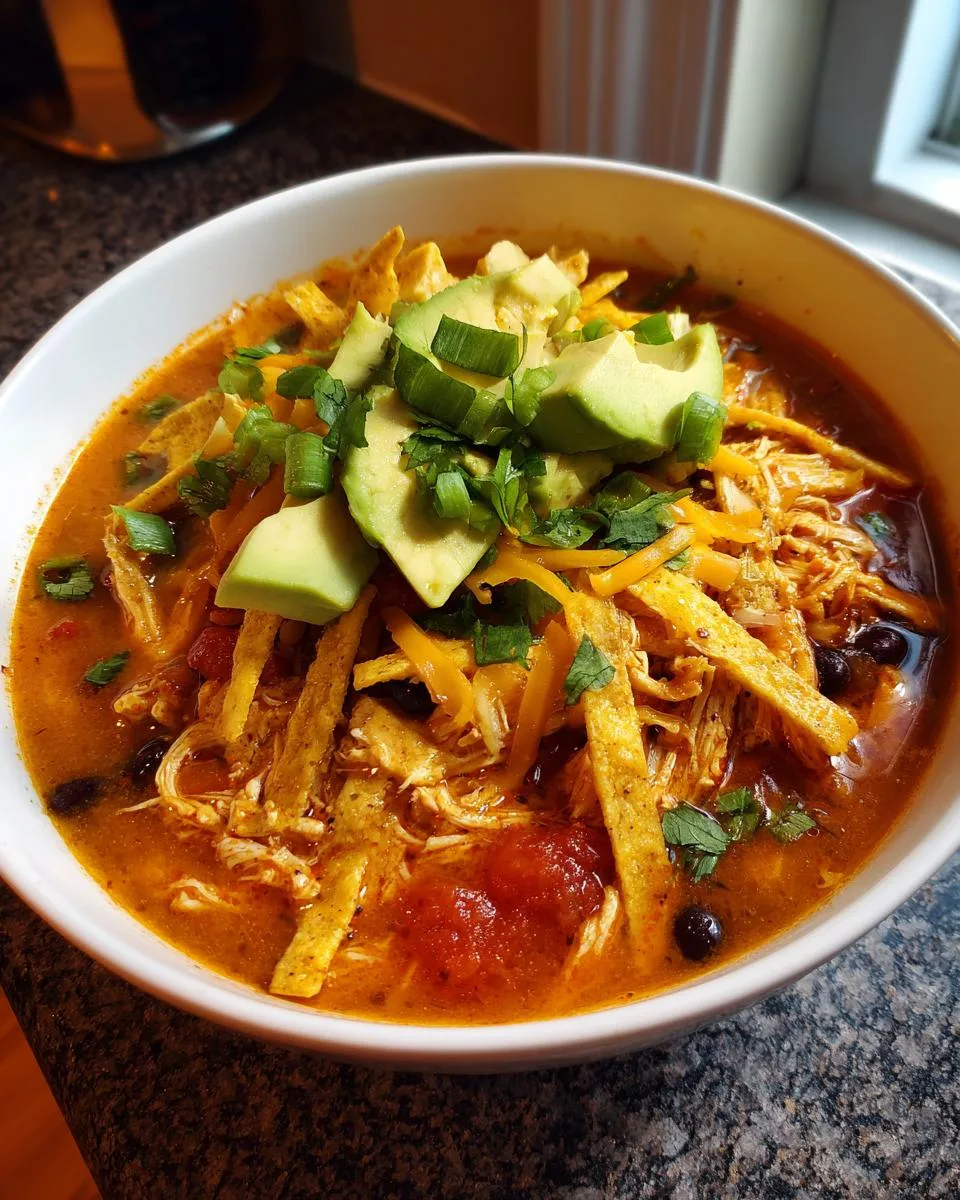 Healthy Chicken Tortilla Soup - detail 4