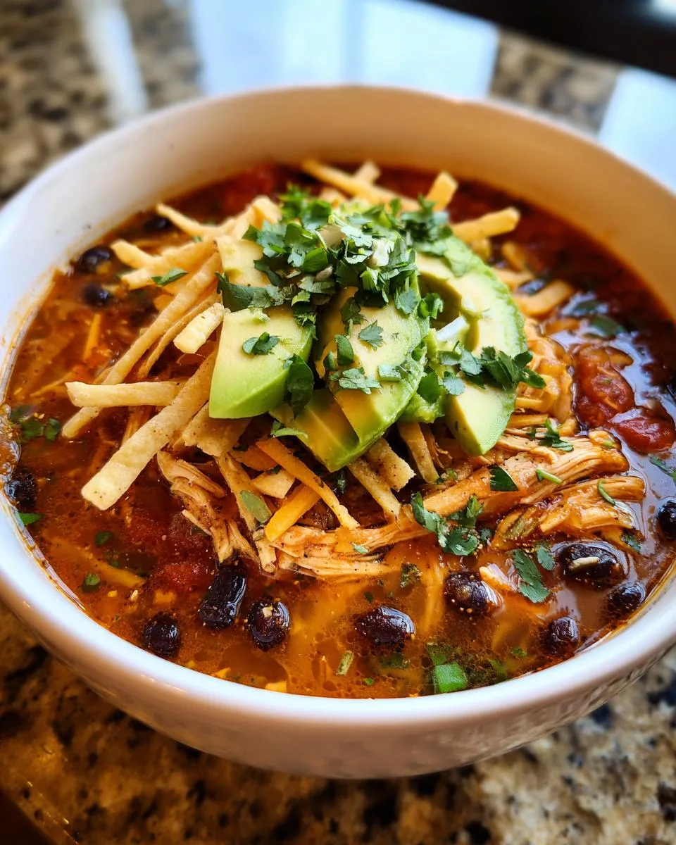 Healthy Chicken Tortilla Soup - detail 5