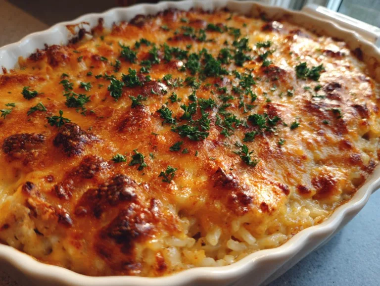 One Pan Chicken and Rice Bake