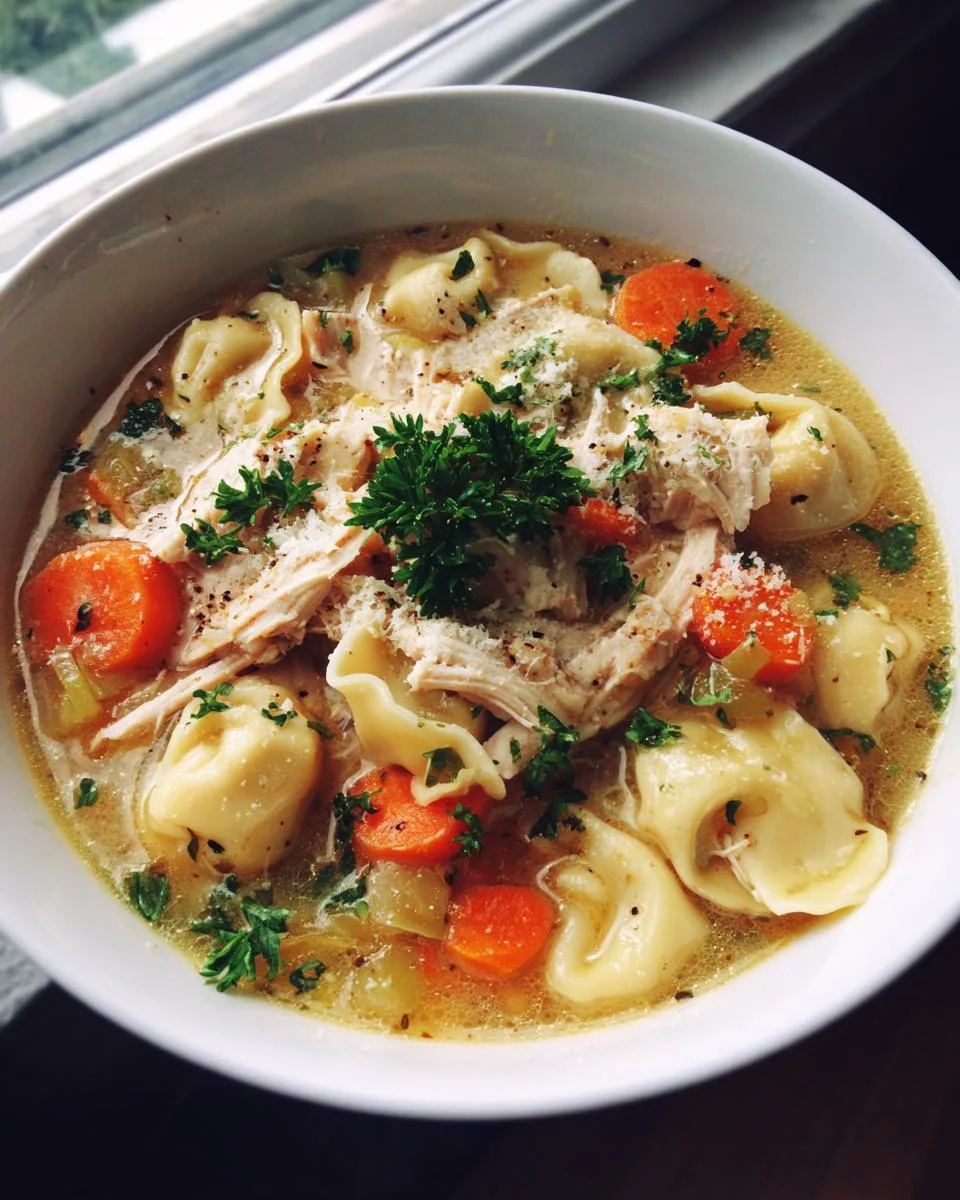 One-Pot Chicken Tortellini Soup - detail 1