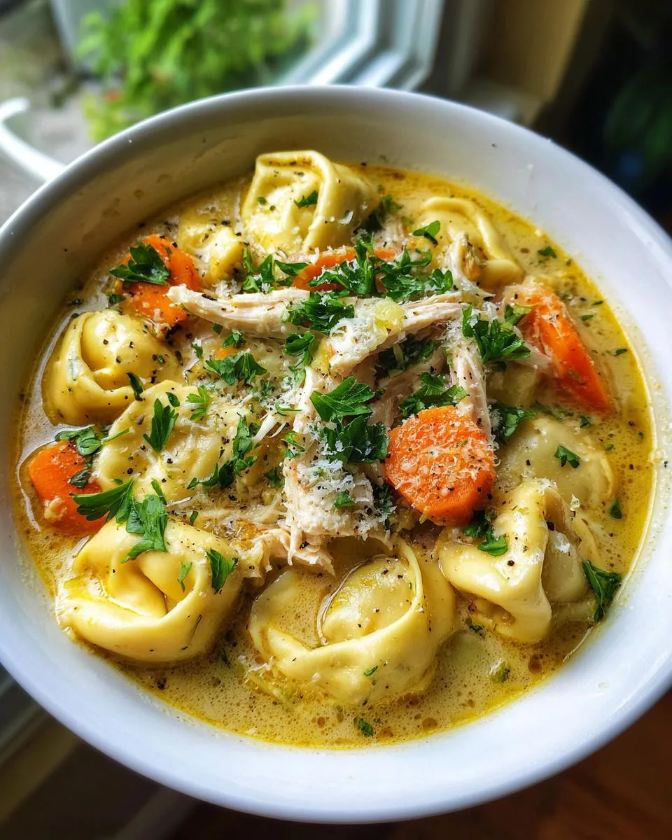 One-Pot Chicken Tortellini Soup - detail 2