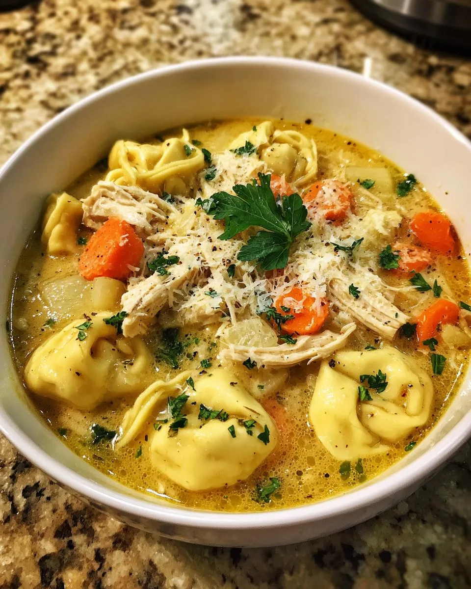 One-Pot Chicken Tortellini Soup - detail 3