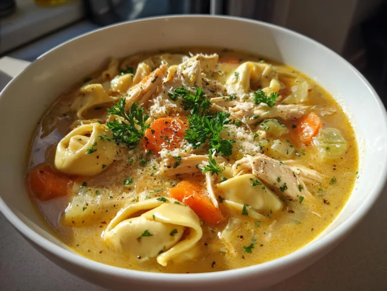 One-Pot Chicken Tortellini Soup