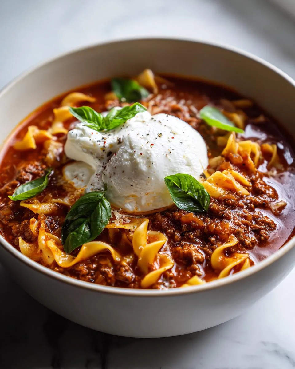 One-Pot Lasagna Soup - detail 2