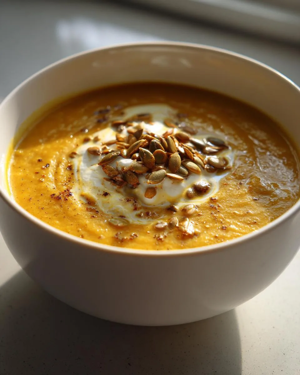 Protein Butternut Squash Soup - detail 2