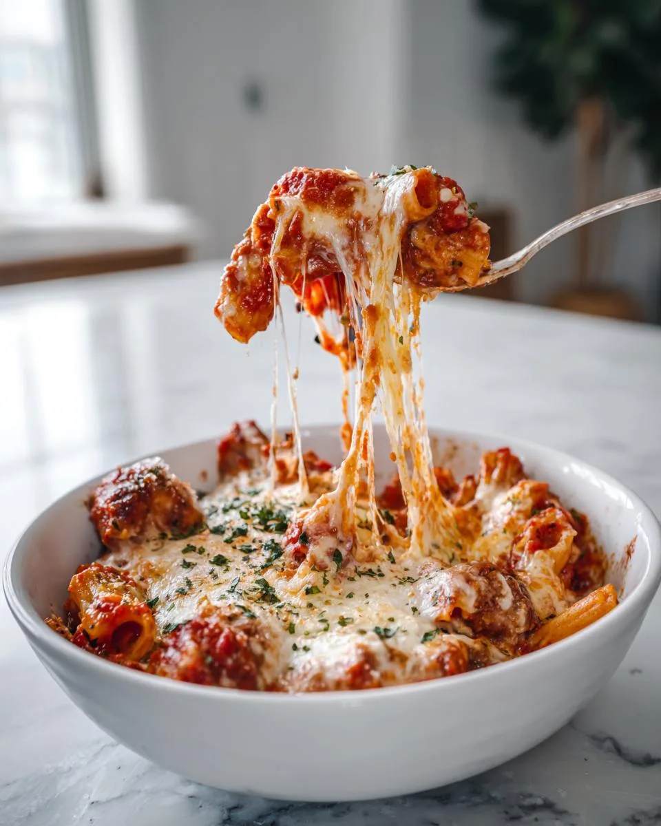 Slow Cooker Baked Ziti - detail 2