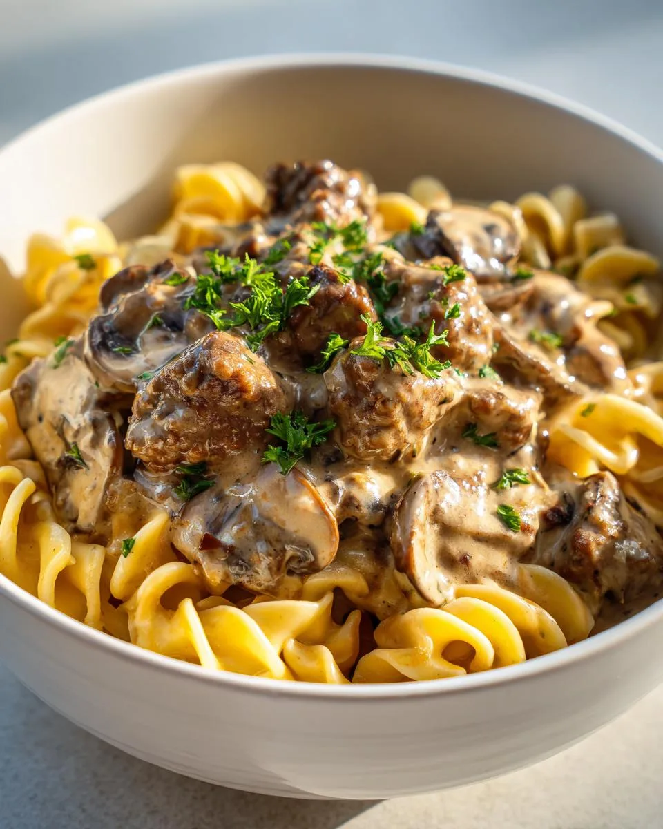 Slow Cooker Beef Stroganoff - detail 1
