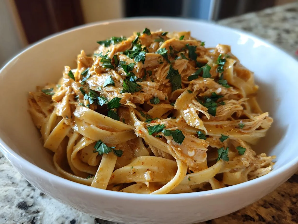 Creamy Slow Cooker Cajun Chicken Alfredo in Just 5 Hours