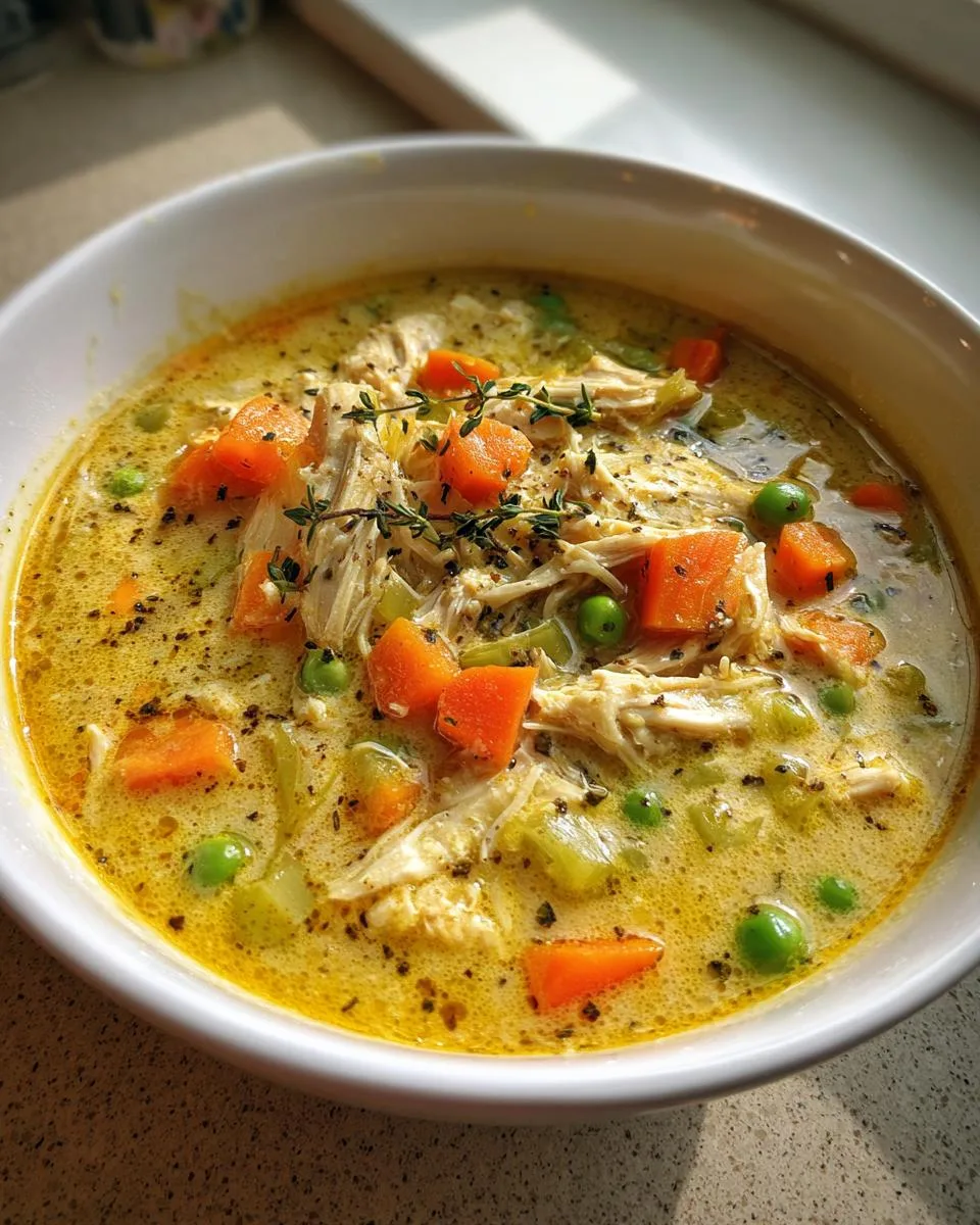 Slow Cooker Chicken Pot Pie Soup - detail 4