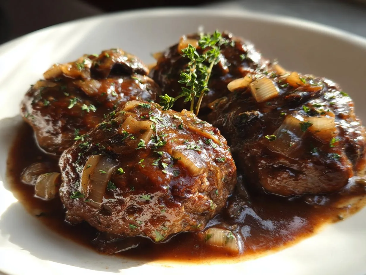 Slow Cooker Salisbury Steak Recipe – 4 Hour Tender Perfection