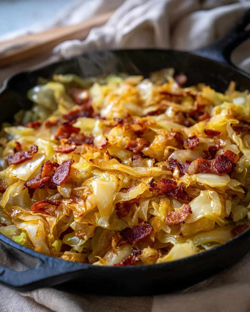 Southern Fried Cabbage - detail 3