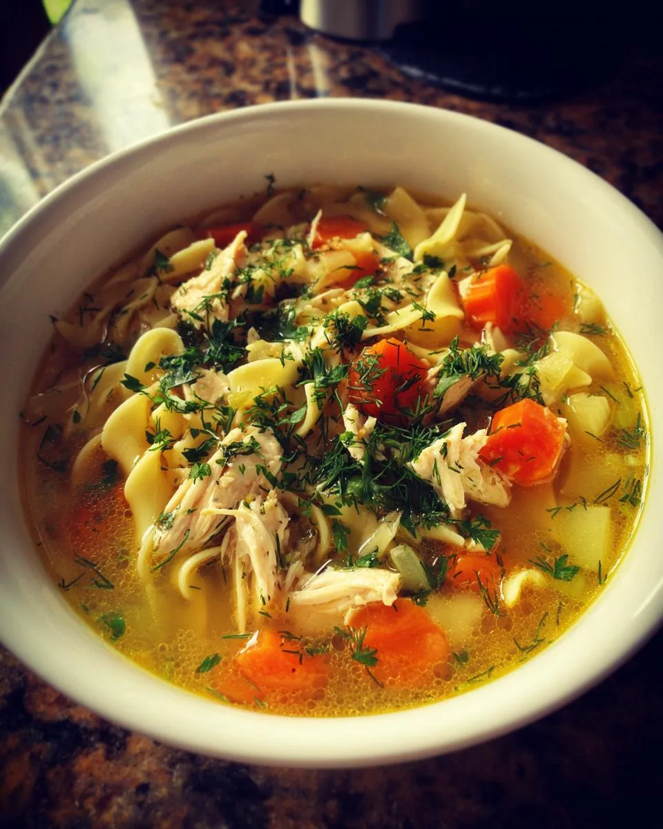 Stovetop Chicken Noodle Soup - detail 2