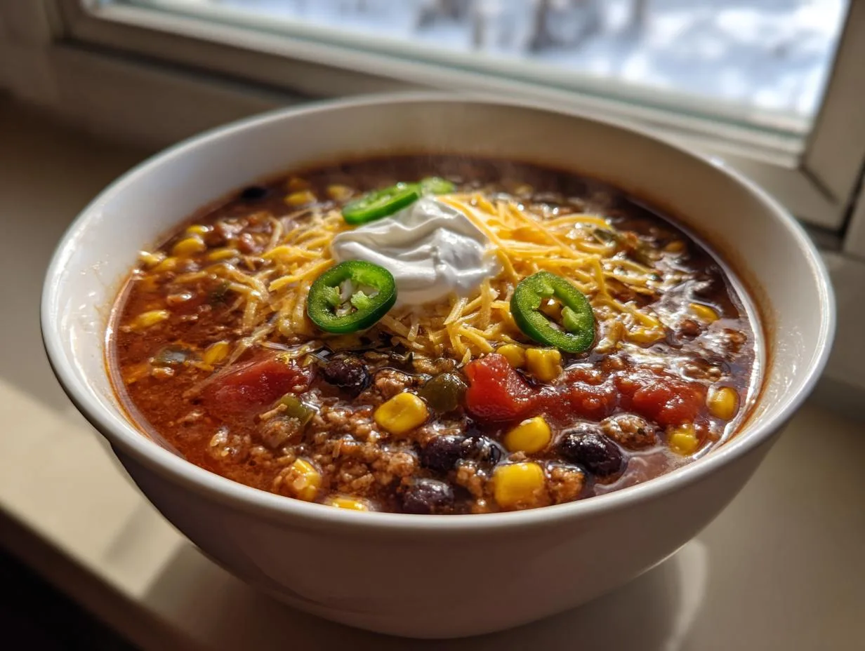 Hearty Taco Soup Without Ground Beef – 5-Star Flavor in 60 Minutes