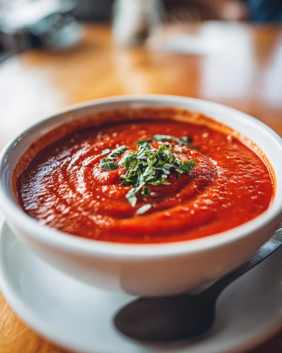 Tomato Soup With Fresh Tomatoes - detail 4