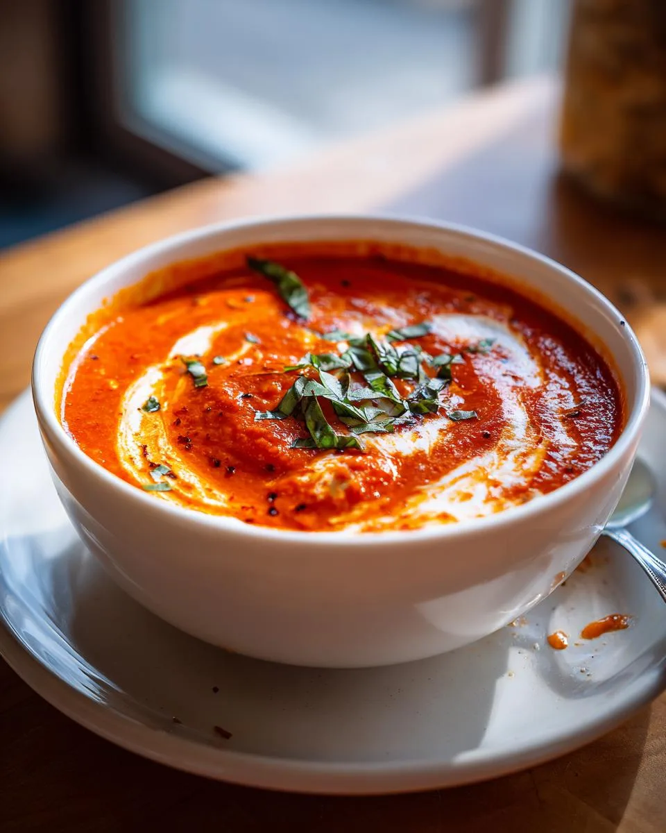 Tomato Soup With Fresh Tomatoes - detail 5