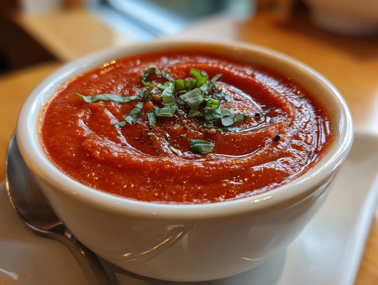 Creamy Tomato Soup With Fresh Tomatoes in Just 45 Minutes