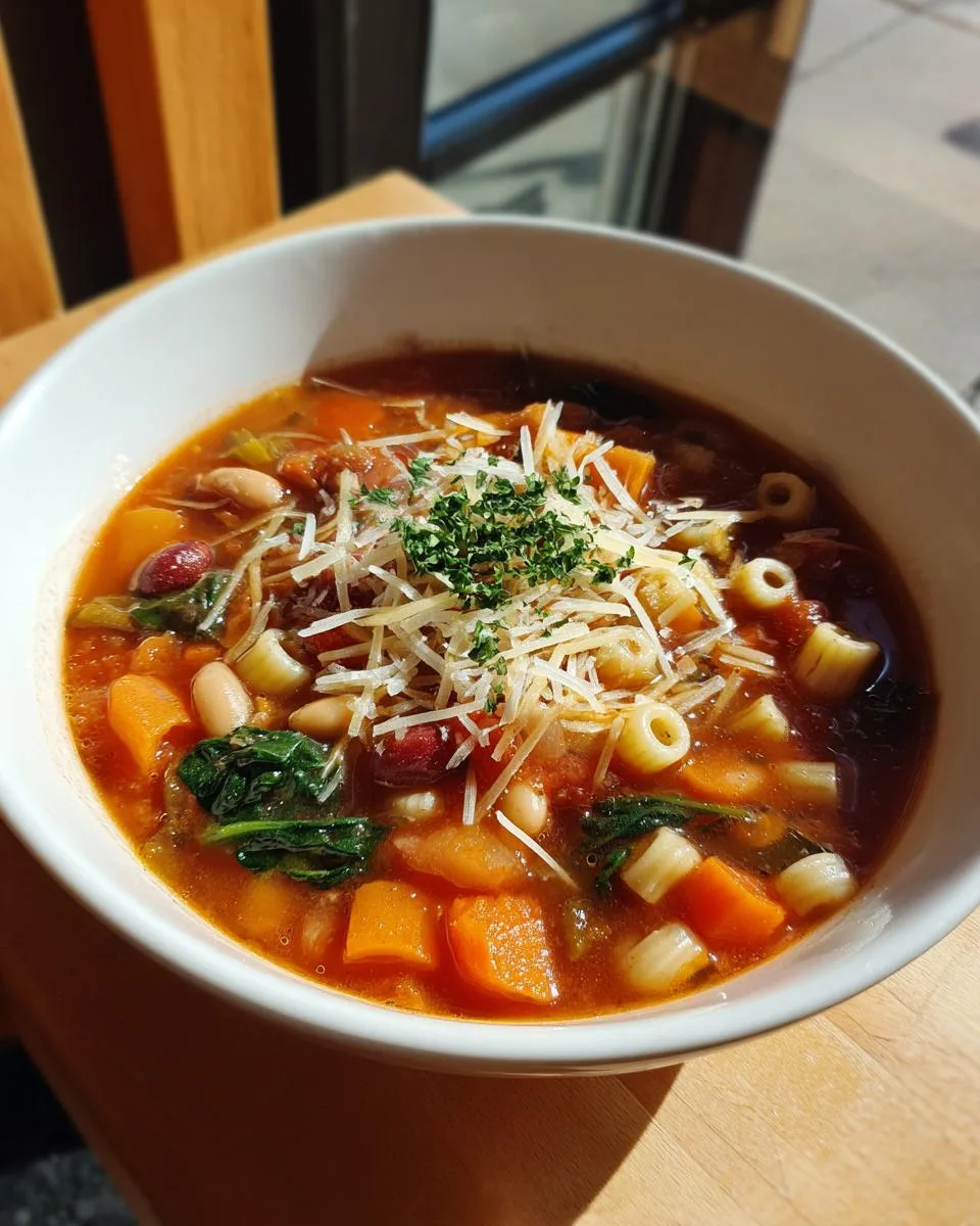 Traditional Italian Minestrone Soup - detail 3