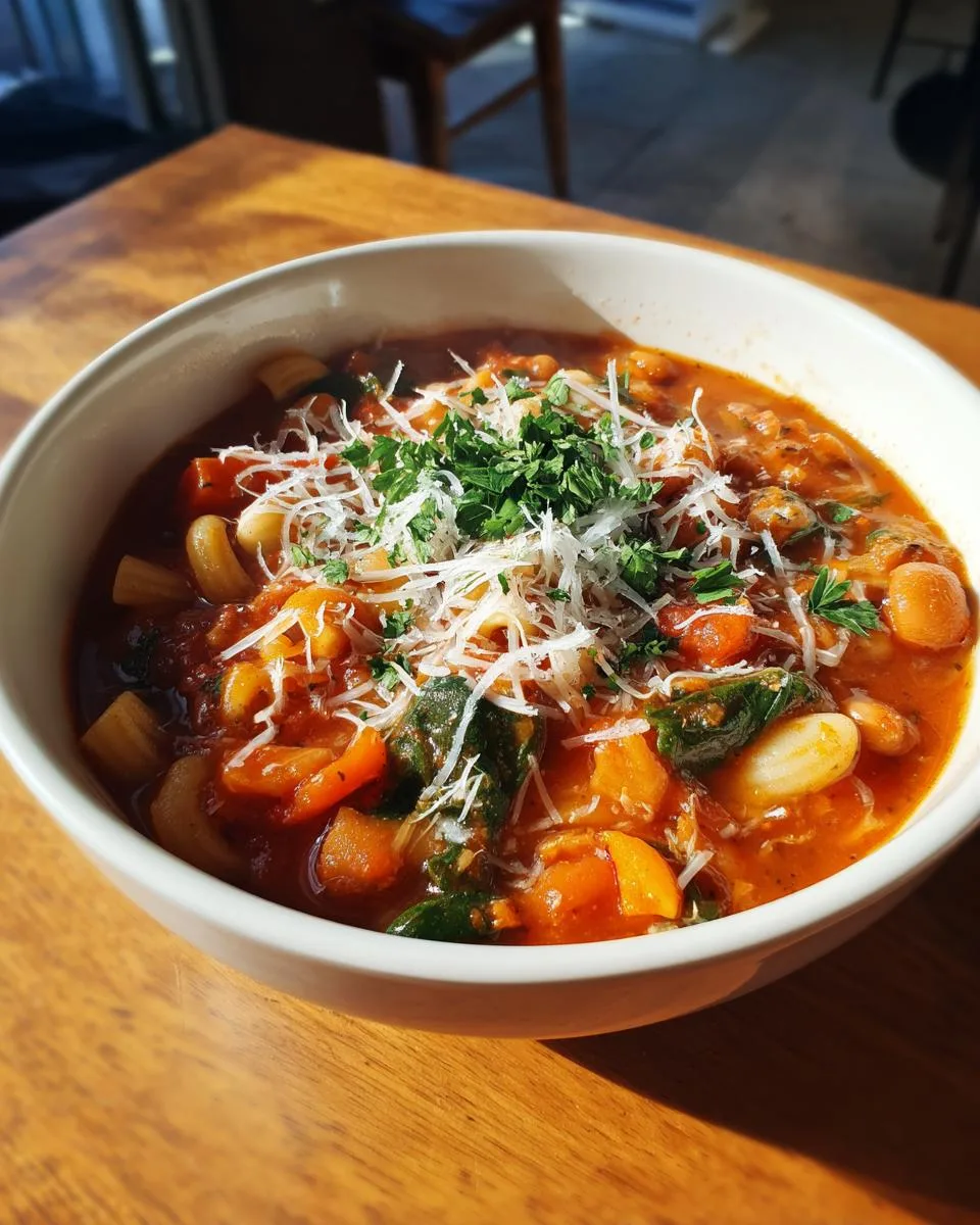 Traditional Italian Minestrone Soup - detail 5