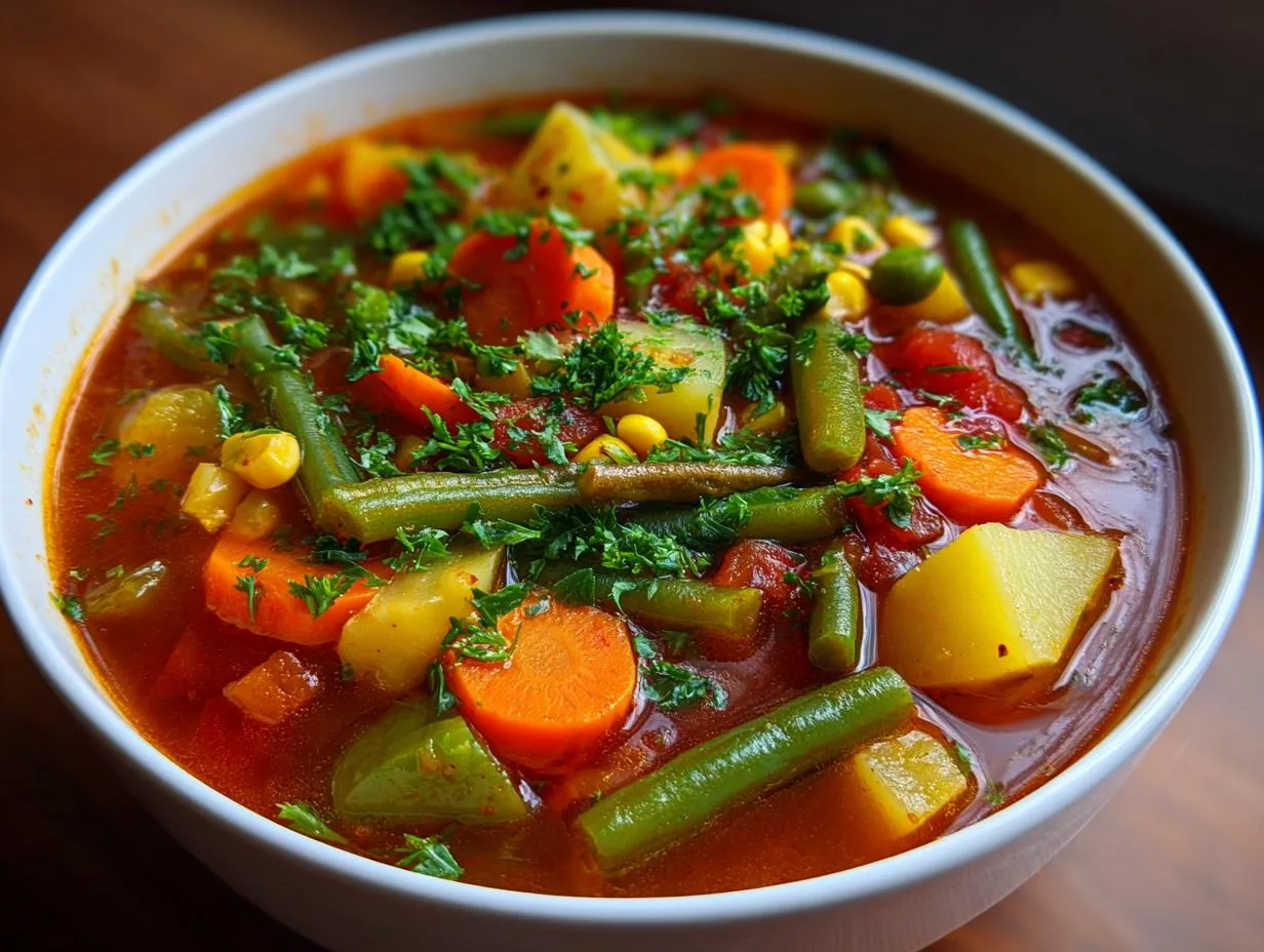 Hearty Vegan Vegetable Soup Recipe in Just 30 Minutes
