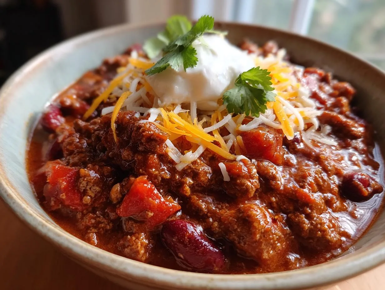 Perfect 8-Hour Crockpot Chili Recipe for Tender, Flavorful Bliss