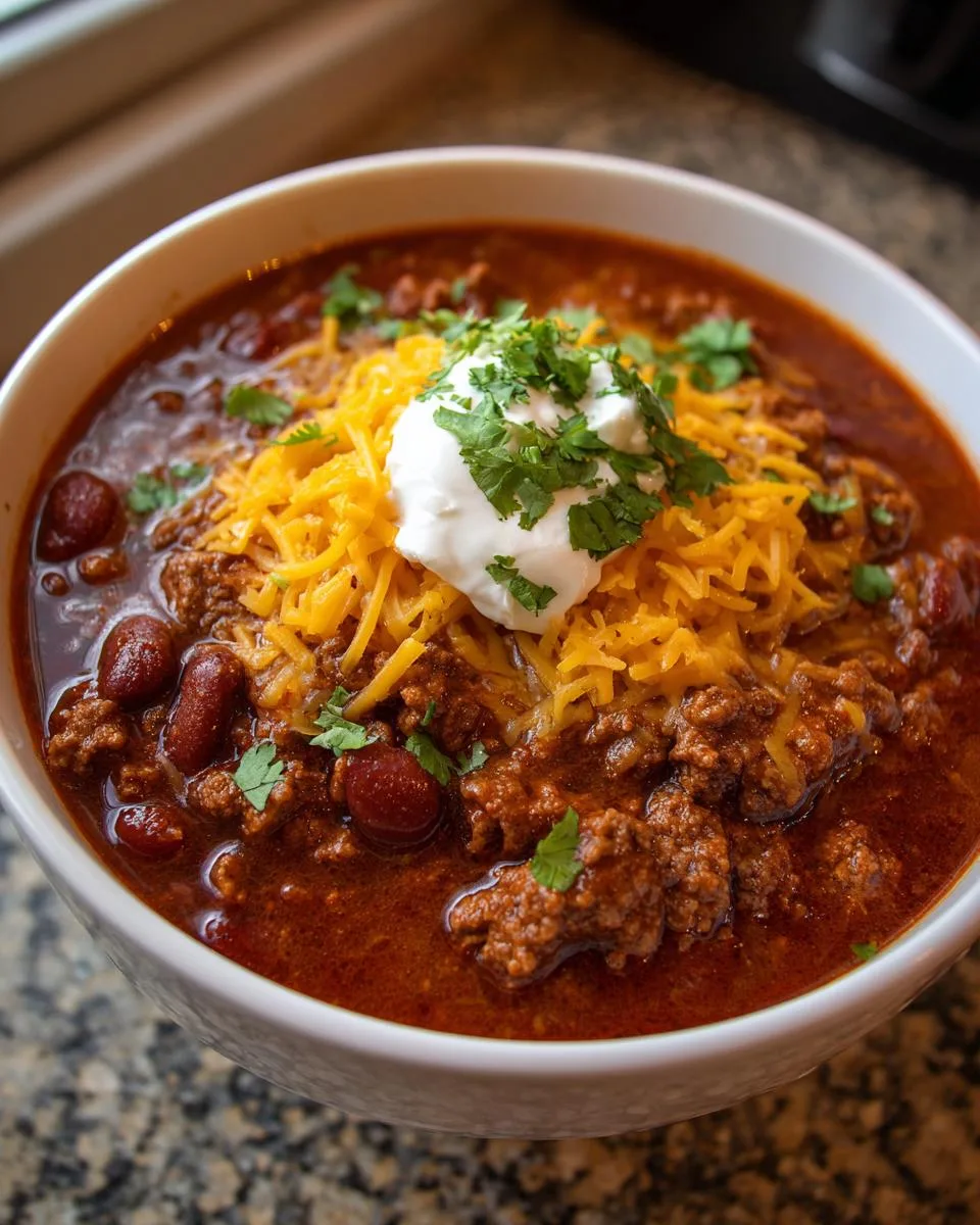 chili recipe with chili beans - detail 4
