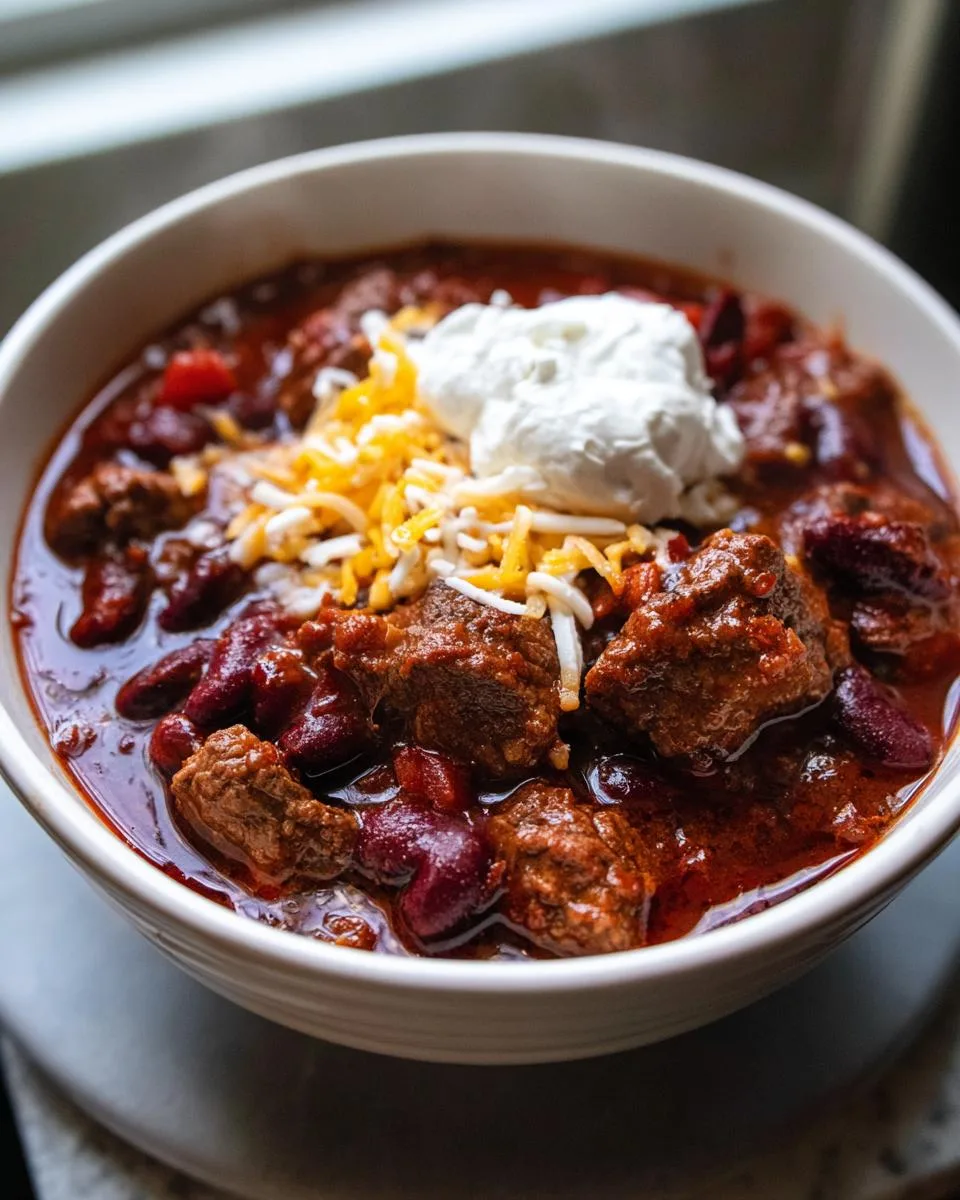 slow cooker ultimate beef chili - detail 4