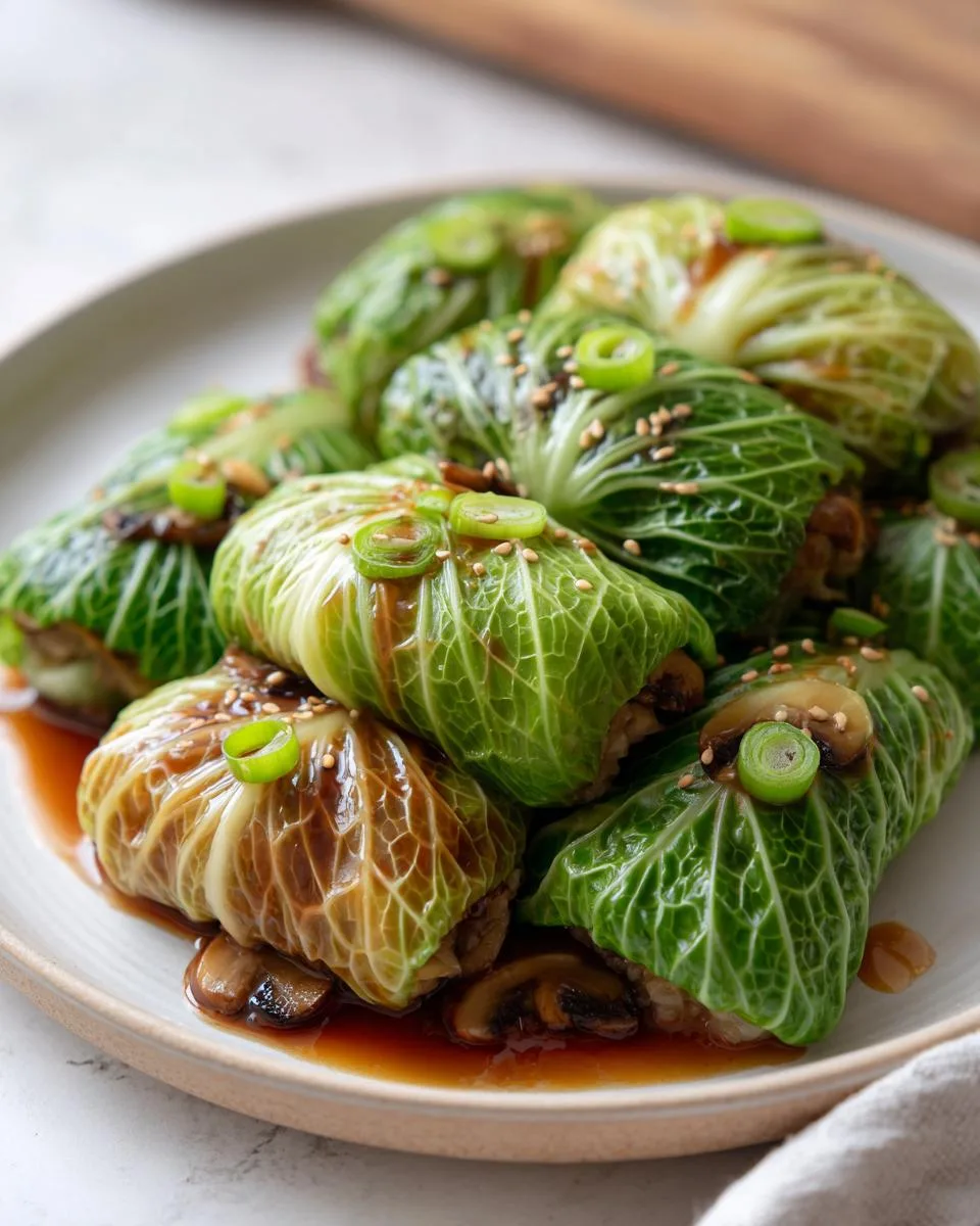 Asian Cabbage Rolls - detail 3