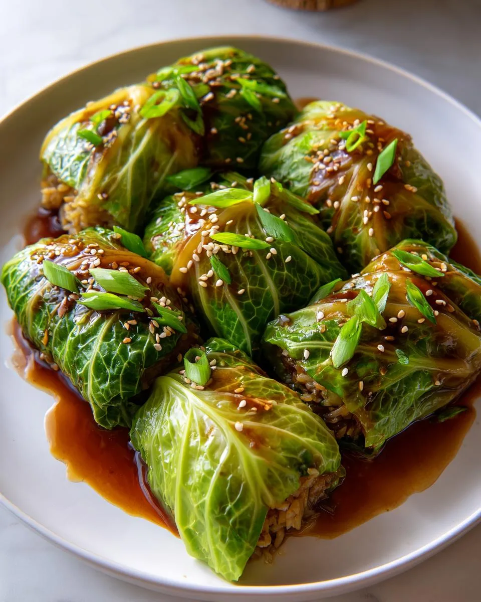 Asian Cabbage Rolls - detail 4