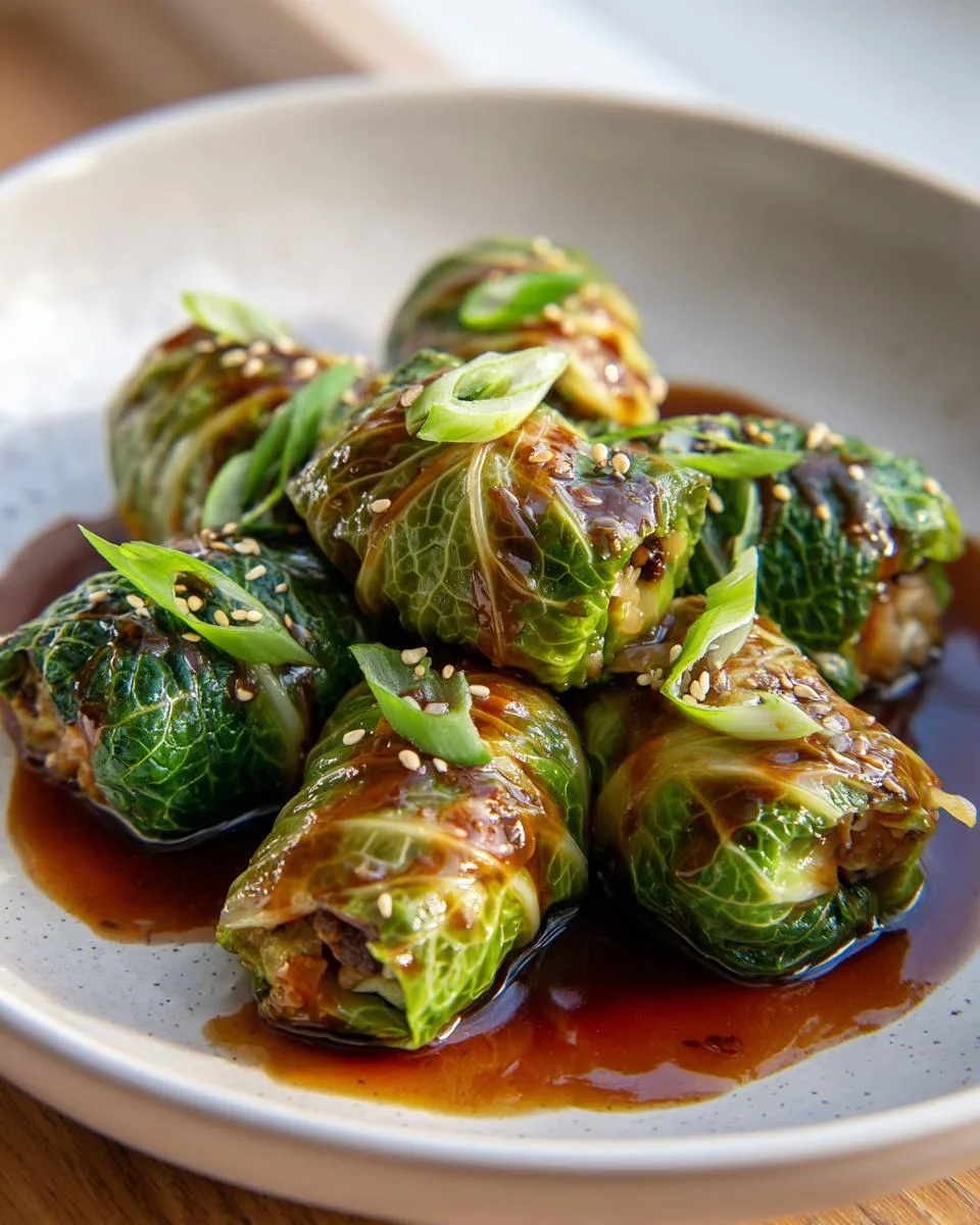 Asian Cabbage Rolls - detail 5