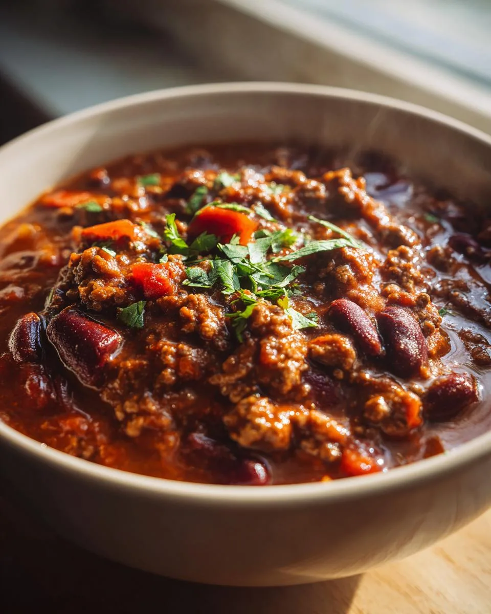 Bourbon Glazed Beef Chili - detail 1