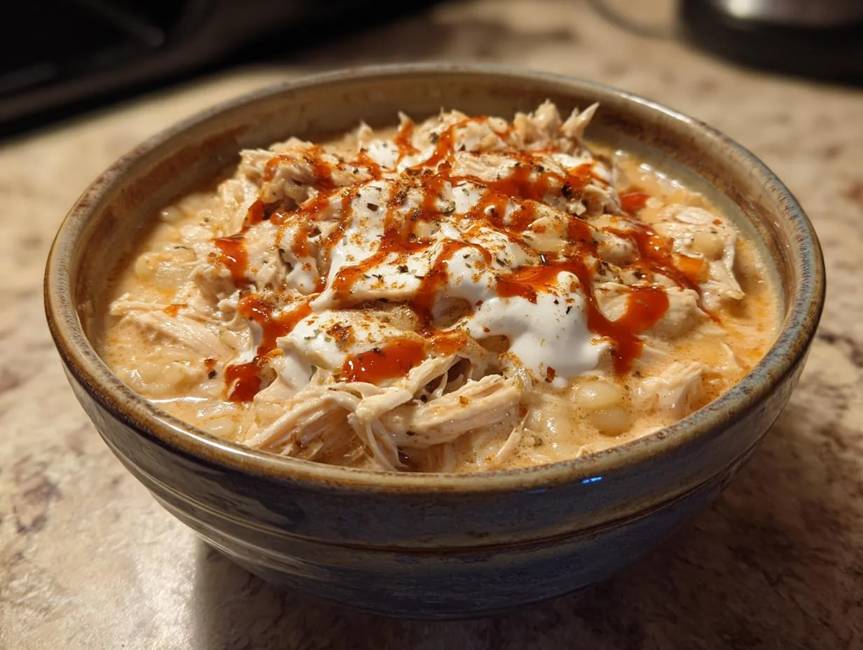 Creamy Buffalo White Chicken Chili Recipe in 1 Hour