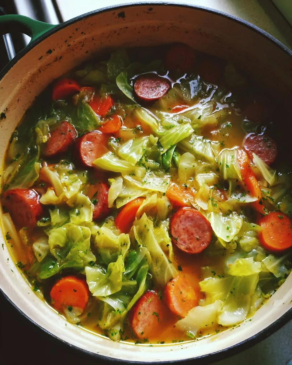 Cabbage Sausage Soup - detail 3